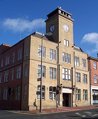 Das Rathaus von Ashington
