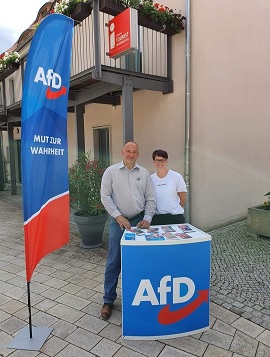 Steffen Janich und Claudia Bötte in Königstein am 29. Juli 2021
