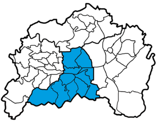 Lage des Südbezirks in Remscheid