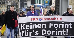 Demonstrationzug in Lennep am 16. März 2024