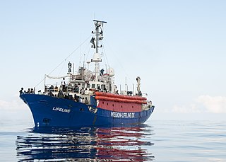 Das Schiff „Lifeline“ auf dem Meer