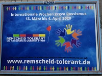 Werbeplakat von „Remscheid tolerant“